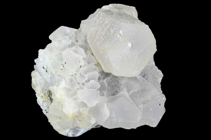 Quartz, Calcite, Pyrite and Fluorite Association - Fluorescent #92257